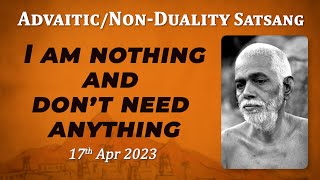 552 Bhagavan Ramana Satsang  I am Nothing and dont need anything [upl. by Nial20]