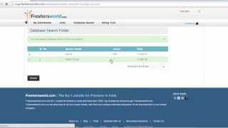 Freshersworldcom Database Search amp Download Tutorial [upl. by Pufahl]