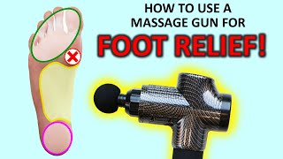 How To Use A Massage Gun For Foot Relief amp Plantar Fasciitis [upl. by Artnoed]