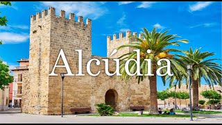 Old Town Alcúdia  Mallorca in 4k [upl. by Yarled]