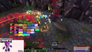 WoW WoD How to Tectus  Highmaul HC and Normal Boss Guide  Resto Druid PoV [upl. by Ennahteb]