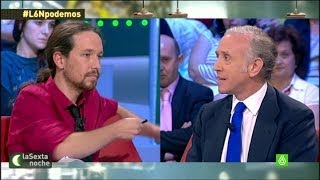 Conflicto abierto entre Eduardo Inda y Pablo Iglesias  laSexta Noche [upl. by Lias]