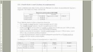 scritture di assestamento delle svalutazione crediti [upl. by Mccarty]