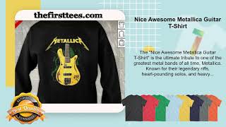 Nice Awesome Metallica Guitar TShirt [upl. by Anson]