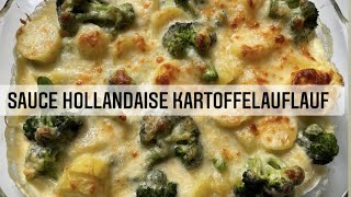 KartoffelAuflauf mit Brokkoli amp Sauce Hollandaise RezeptFeinschmeckerin [upl. by Yznyl]