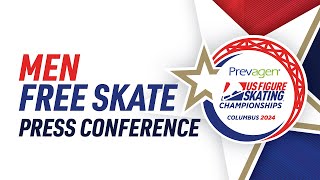 Championship Mens Free Skate  Press Conference  2024 Prevagen US Figure Skating Championships [upl. by Aneerhs660]