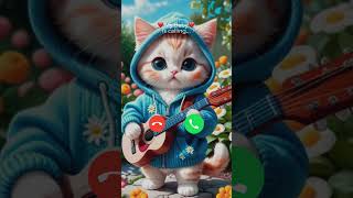 Hello ringtone nadaderingtelepon smartphone ringtones music bgm cat cattos funny gatinho [upl. by Zoellick]