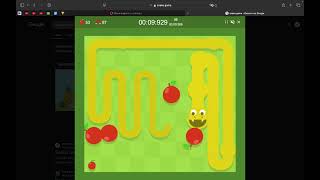 Google snake small map all apples magnet mod speed run 0014523 [upl. by Cir]