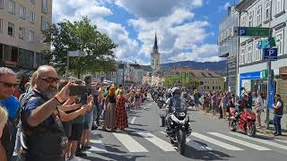 Harley Parade Villach 07092024 European Bike Week 2024 Kärnten Villach FaakerSee cWerner Zmugg [upl. by Marielle]