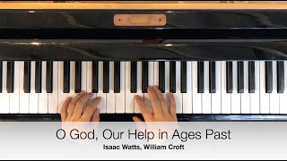 O God Our Help in Ages Past easy piano hymn tutorial for beginners and kids [upl. by Pam264]