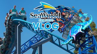 Riding SeaWorld San Diegos Newest Roller Coaster Summer 2024 Vlog [upl. by Sumahs]