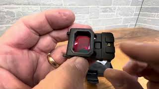 RTMGOB Mini Folding 3 MOA Red Dot Sight Flip Up [upl. by Legnaros278]