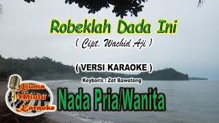 ROBEKLAH DADA INI Cipt Wachid Aji Versi Karaoke [upl. by Enitsud553]