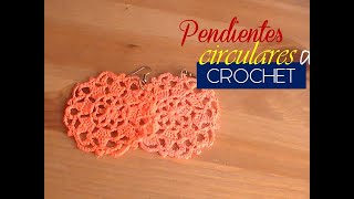 PENDIENTES CIRCULARES a crochet diestro [upl. by Eiryk]