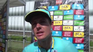 Jakob Fuglsang  postrace interview  6th stage  Critérium du Dauphiné 2017 [upl. by Jallier719]