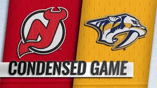 121518 Condensed Game Devils  Predators [upl. by Aidnahs]