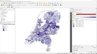 Create a Choropleth Map in QGIS [upl. by Yentruocal122]