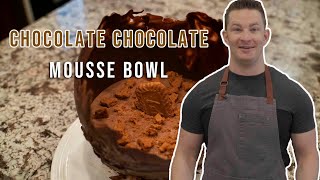 How to make a CHOCOLATE CHOCOLATE MOUSSE BOWL [upl. by Chally227]