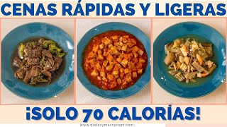 Cenas Fáciles de Solo 70 Calorías ¡Perfecta para Perder Peso Rápido [upl. by Enawyd]