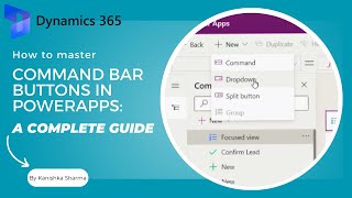 How to master Command Bar Buttons in Powerapps A complete guide [upl. by Dicky]