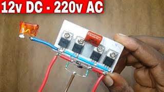 Convertisseur 12V DC Vers 220V AC MOSFET 100N03L [upl. by Inalej]