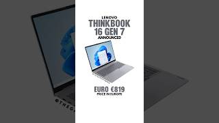 Lenovo Thinkbook 16 Gen7 Launched in India lenovoindia lenovothinkbook [upl. by Siroled]