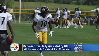 NFL Clears Martavis Bryant For Regular Season Practice Games [upl. by Kahn]