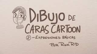 Tutorial Como dibujar una cara Cartoon Expresiones Básicas Dibujo Cartoon por Rick RD [upl. by Olodort959]