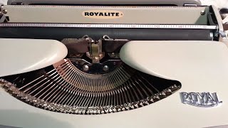 Royal Royalite Typewriter Ribbon Install Demo Clean amp Serviced Vintage Manual from 1960 [upl. by Ecilayram368]