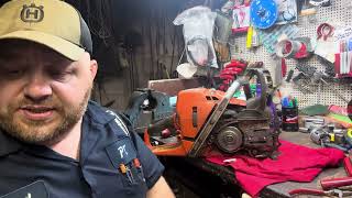 HUSQVARNA 572xpCOMPLETE TEARDOWN FOR REPAIRS AND PORT WORK😎 [upl. by Yanaj133]