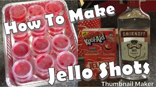 How To Make Jell ShotsEasy Jello shot recipe [upl. by Joete171]