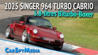 2025 Porsche 911 Reimagined by Singer Restomod Classic 964 Turbo Cabriolet Testing At Nürburgring [upl. by Nottap]