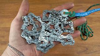 Watch Me Turn a Chainsaw Chain Into the Coolest Thing Ever [upl. by Llamaj]