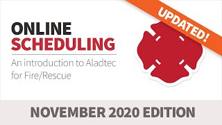 Aladtec Online Scheduling amp Workforce Management for Fire RescueNov 2020 edition [upl. by Arbba503]