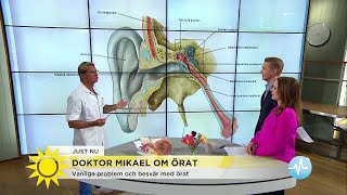 Doktor Mikael Det här kan du göra för att slippa öronproblem  Nyhetsmorgon TV4 [upl. by Engedus]