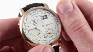 A Lange amp Sohne Lange 1 Timezone 116032 Luxury Watch Review [upl. by Veta]