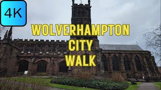 Explore the wonders of a Wolverhampton City Walk  4K  West Midlands  UK [upl. by Crystal177]