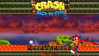 Crash Bandicoot  Back In Time Fan Game Custom Level Rain Temple By Envy123 [upl. by Aikemat]