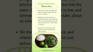 Quick amp Easy Cilantro Lime Rice [upl. by Genaro569]