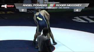 CIF Wrestling  McCovey vs Posadas  285 lbs [upl. by Aznofla571]