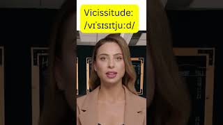 Vicissitude meaning and example sentence englishvocabulary [upl. by Itisahc]