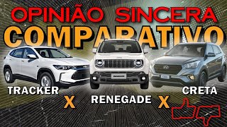 Qual é o melhor Renegade Creta ou Tracker  Comparativo entre os SUV compactos mais vendidos [upl. by Kumar]