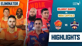 Gujarat Giants VS India Capitals  Eliminator Highlights Match  Legends League cricket 2023 [upl. by Eceinej]