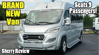 NEW 2024 Conversion Van Stand Up Inside amp Seat 9 Passengers  Sherry Review [upl. by Atteuqahc61]