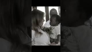 First Lady Melania humanitarian visit last term firstlady trump maga viralvideo fyp [upl. by Krasner16]