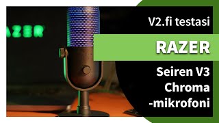 V2fi testasi Razer Seiren V3 Chroma mikrofoni [upl. by Akemehs455]