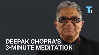 Deepak Chopras GoTo 3Minute Meditation To Stay Focused [upl. by Ahsema]