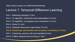 L7 TemporalDifference Learning P6Qlearning introduction —Mathematical Foundations of RL [upl. by Brigham]