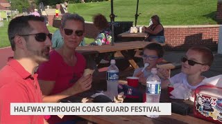 HALFWAY OVER  Coasties families enjoy 100th Grand Haven Coast Guard Festival [upl. by Leugar344]