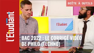 Bac technologique 2022  le corrigé vidéo de lépreuve de philosophie [upl. by Lundin]